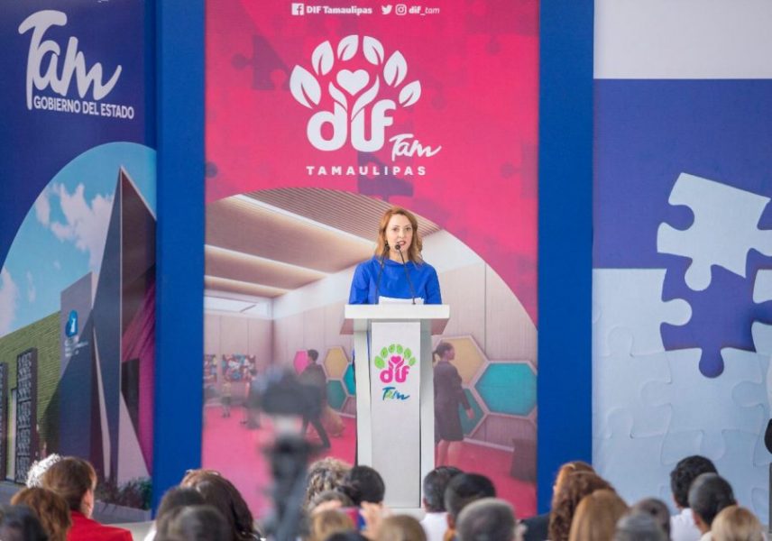 DIF-042-2019.-Mariana Gómez pone primera piedra del Centro de Autismo Tamaulipas (1)