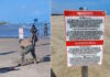 Retiran letreros ilegales de playa de Tamaulipas ; SRE descarta participación de EE.UU.